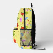 Niedliche Geleebohnen springen Cartoon Muster Bedruckter Rucksack (Rechts)