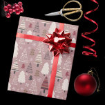 Niedliche Gemusterte Weihnachtsbäume Gemustert Geschenkpapier<br><div class="desc">Niedliche Gemusterte Weihnachtsbaumen Gemusterte Wrapping Paper.</div>