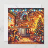 Niedliche, gemütliche Vintage Küche Weihnachten (Vorderseite)