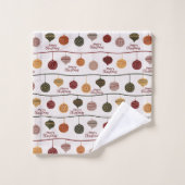 Niedliche, gemütliche Whimsikskandinavische Badhandtuch Set (Waschlappen)