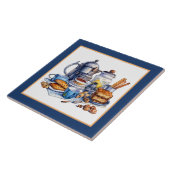 Niedliche, gemütliche Zuhause-Küche Fliese (Seite)