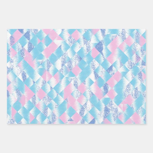 niedliche Gender-Enthüllungen Party Wrapping Paper Geschenkpapier Set (Vorderseite)