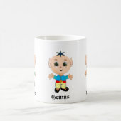 Niedliche Genius Elf & Kalligraphie Kaffeetasse (Mittel)