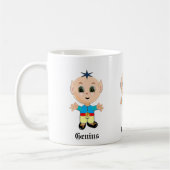 Niedliche Genius Elf & Kalligraphie Kaffeetasse (Links)