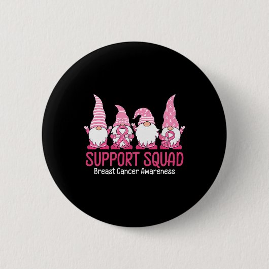 Niedliche Genom-Unterstützung Squad Brustkrebs-Bew Button (Vorderseite)