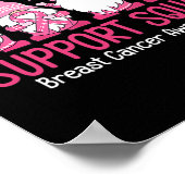 Niedliche Genom-Unterstützung Squad Brustkrebs-Bew Poster (Ecke)