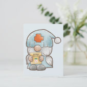 Niedliche genommedizinische Krankenschwester wird  Postkarte (Stehend Vorderseite)