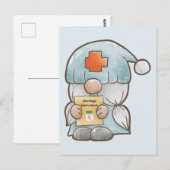 Niedliche genommedizinische Krankenschwester wird  Postkarte (Vorne/Hinten)