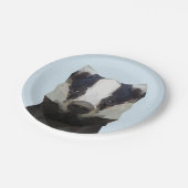 Niedliche geometrische Dachplatte Pappteller (Schrägansicht)