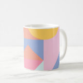 Niedliche geometrische Formen - Collage Artwork Kaffeetasse (VorderseiteRechts)