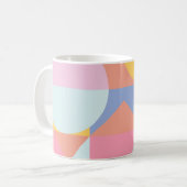 Niedliche geometrische Formen - Collage Artwork Kaffeetasse (Vorderseite Links)