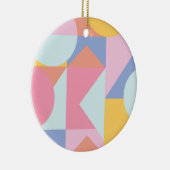 Niedliche geometrische Formen - Collage Artwork Keramik Ornament (Rechts)