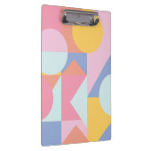 Niedliche geometrische Formen - Collage Artwork Klemmbrett (Rechts)