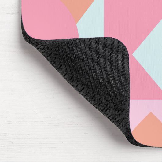 Niedliche geometrische Formen - Collage Artwork Mousepad (Ecke)