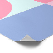 Niedliche geometrische Formen - Collage Artwork Poster (Ecke)