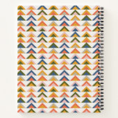 Niedliche geometrische Formen Erdbebenaubst Person Notizblock (Rückseite)