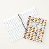 Niedliche geometrische Formen Erdbebenaubst Person Notizblock (Innenseite)