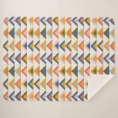 Niedliche geometrische Formen in erdigen Herbstfar Sherpadecke (Vorderseite (Horizontal))