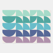 Niedliche geometrische Formen in hellen Pasten Geschenkpapier Set (Vorderseite 2)