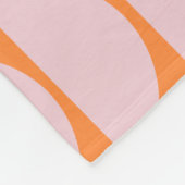 Niedliche geometrische Formen Muster Blau Fleecedecke (Ecke)