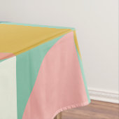 Niedliche geometrische Formen Muster in Aquamarin Tischdecke (Beispiel)