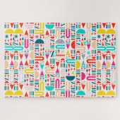 Niedliche geometrische Formen Puzzle (Horizontal)