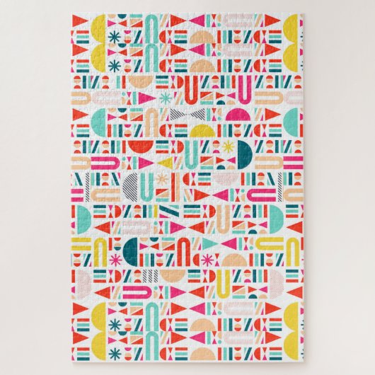 Niedliche geometrische Formen Puzzle (Vertikal)