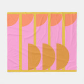 Niedliche geometrische Geometrie, skandinavische K Fleecedecke (Vorderseite (Horizontal))