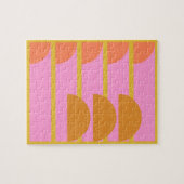 Niedliche geometrische Geometrie, skandinavische K Puzzle (Horizontal)