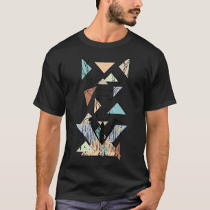 Niedliche geometrische Merkmale des Hirschtieres f T-Shirt