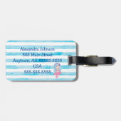 niedliche Gepäckmarke für Kinder oder Erwachsene Gepäckanhänger (Rückseite horizontal)