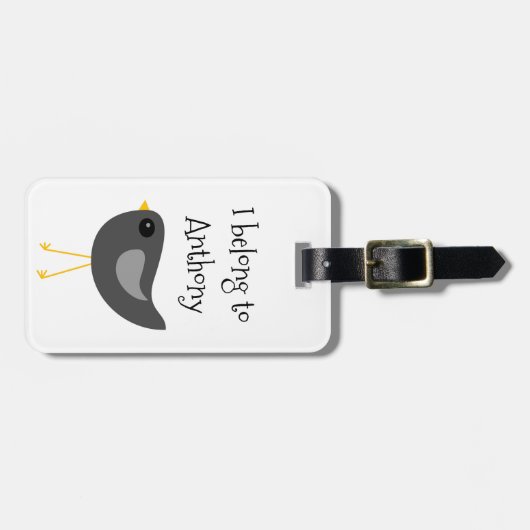 Niedliche Gepäckmarke Gepäckanhänger (Vorderseite horizontal)