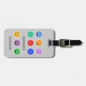 Niedliche Gepäckmarke Gepäckanhänger (Vorderseite horizontal)