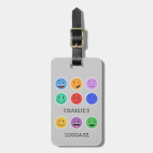 Niedliche Gepäckmarke Gepäckanhänger (Vorderseite vertikal)
