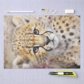Niedliche Gepard Cub Wilde Katze Seidenpapier (Handwerk)