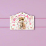 Niedliche Geparden Cub Pastel Wasserfarbene Frühli Türschild<br><div class="desc">Dieses niedliche Kinderzimmer Kinderzimmer Türschild verfügt über eine niedliche Baby Cheetah-Tuben,  die zwischen Aquarell pastellfarbenen Frühlingsblumen sitzt. Ändern Sie den personalisierten Namen oder löschen</div>
