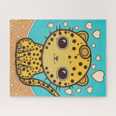 Niedliche Geparden mit Herz für Liebe & Valentine Puzzle (Horizontal)