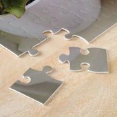 Niedliche gepolsterte Sukkulente mit Seashell-Foto Puzzle (Seite)