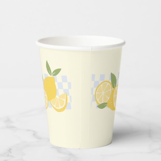Niedliche geprüfte Sommerlemonen Pappbecher (Rechts)
