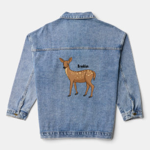 Niedliche gepunktete Darstellung des Cartoon Jeansjacke