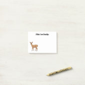 Niedliche gepunktete Darstellung des Cartoon Post-it Klebezettel (Auf Schreibtisch)