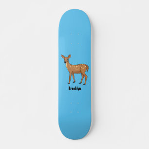Niedliche gepunktete Darstellung des Cartoon Skateboard