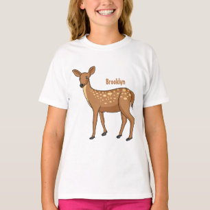 Niedliche gepunktete Darstellung des Cartoon T-Shirt
