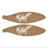 Niedliche gepunktete Gecko-Cartoon-Abbildung Mini Basketball (Panele)