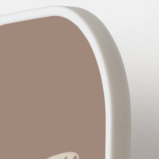 Niedliche gepunktete Gecko-Cartoon-Abbildung Pickleball Schläger (Linke Seite)