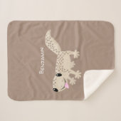 Niedliche gepunktete Gecko-Cartoon-Abbildung Sherpadecke (Vorderseite (Horizontal))