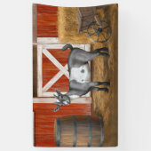 Niedliche Gepunktete Ziege Banner (Vertikal)