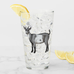 Niedliche Gepunktete Ziege Glas