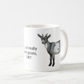 Niedliche Gepunktete Ziege Kaffeetasse (VorderseiteRechts)