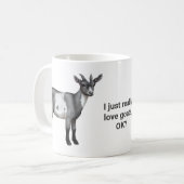 Niedliche Gepunktete Ziege Kaffeetasse (Vorderseite Links)